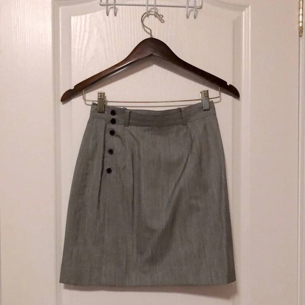 Touché Black and White Pin-Striped Mini Skirt - Picture 2 of 7